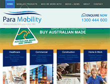 Tablet Screenshot of paramobility.com.au